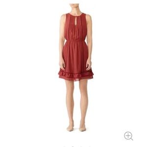 Rebecca Minkoff Lorena Dress wine size medium original retail $178